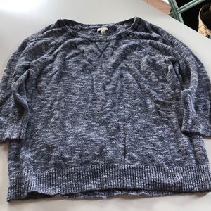 Sonoma Petite Pxs marbled blue sweater